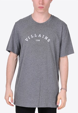 GREY VILLAINS LDN (WHITE) T-SHIRT