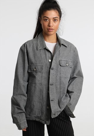 90S LACOSTE DENIM OVERSHIRT JACKET