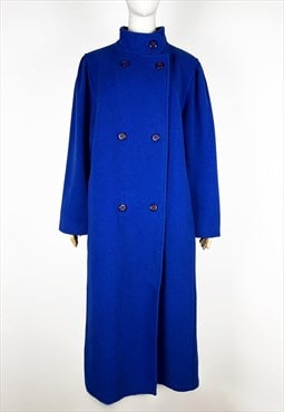 Vintage Electric Blue Wool Coat