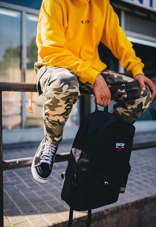 "ROSE" BLACK BAGPACK