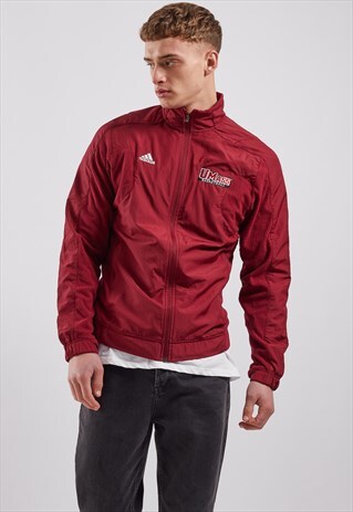 VINTAGE ADIDAS 'UMASS BASKETBALL' TRACK JACKET