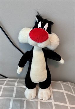 Vintage looney tunes 2000 Sylvester 13 inch plush toy