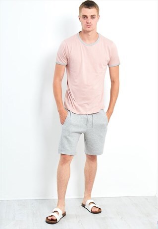 CONTRASTING TRIM URBAN T-SHIRT