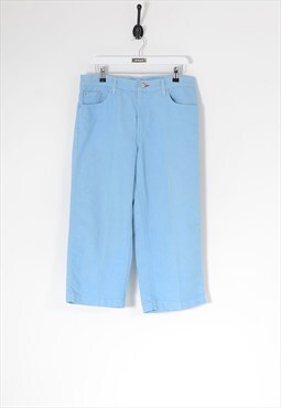 Vintage LEVI'S 577 Capri Jeans Pale Blue W34 L24 BV6705