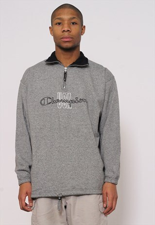 VINTAGE CHAMPION 1/4 ZIP SWEATSHIRT