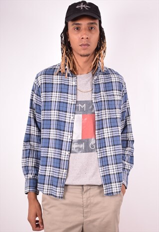 MENS VINTAGE SHIRT MEDIUM MULTI CHECK 90S