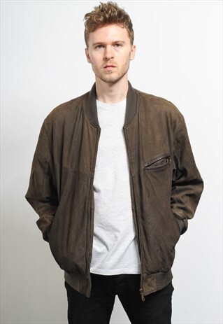 VINTAGE SUEDE BOMBER JACKET