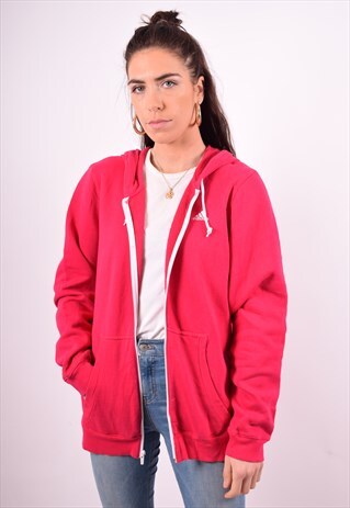 ADIDAS WOMENS VINTAGE HOODIE JACKET XL PINK 90'S