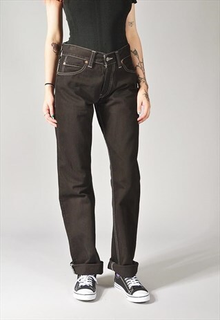 VINTAGE LEVI'S 506 STRAIGHT LEG JEANS BLACK