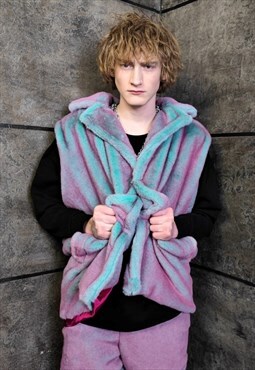 Luminous fleece gilet handmade color changing vest jacket