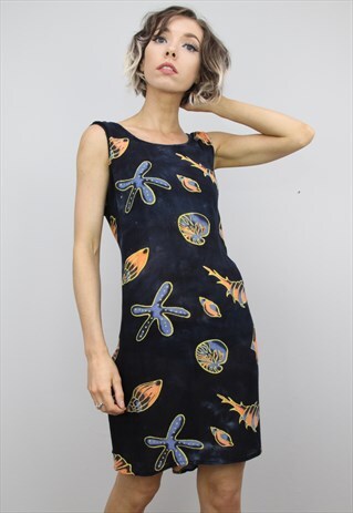 VINTAGE 90S PATTERNED SUMMER DRESS