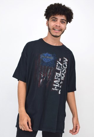 VINTAGE 90S HARLEY-DAVIDSON BLACK T-SHIRT