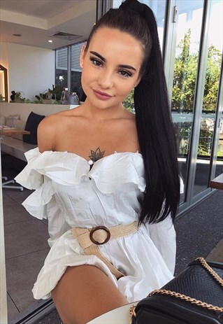 THE HIGHLIGHT PLAYSUIT - WHITE