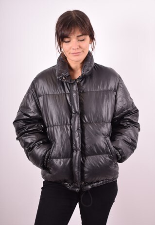 SERGIO TACCHINI WOMENS VINTAGE PADDED JACKET MEDIUM BLACK 90