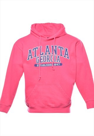 VINTAGE ATLANTA GEORGIA PRINTED HOODIE - M