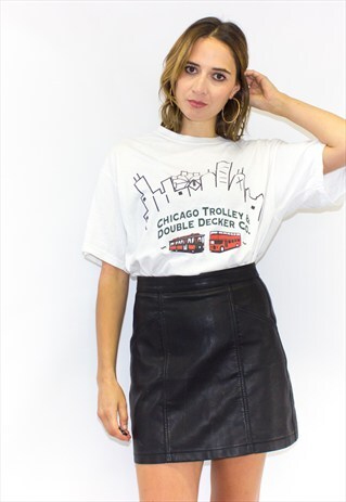 RETRO CHICAGO TOURS BOYFRIEND T-SHIRT