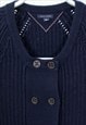TOMMY HILFIGER WOMEN'S CARDIGAN IN NAVY COLOUR.