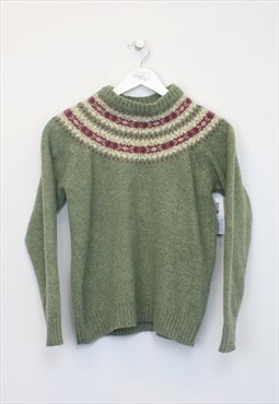 Vintage Woolrich knitted sweatshirt in green. Best fits XS