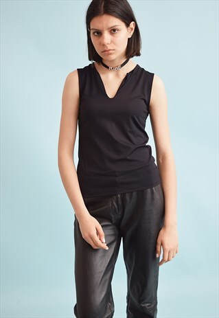 90'S RETRO MINIMALIST GRUNGE LYCRA TEEN TOP
