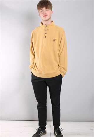 VINTAGE 1/4 BUTTON SWEATSHIRT