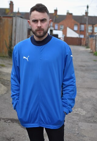 VINTAGE 90'S PUMA REWORK TRACK JACKET TURTLE NECK SWEATER