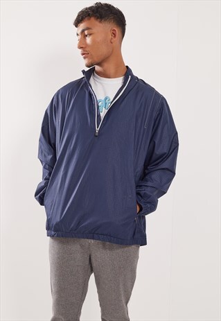VINTAGE ADIDAS 1/4 ZIP FESTIVAL WINDBREAKER JACKET