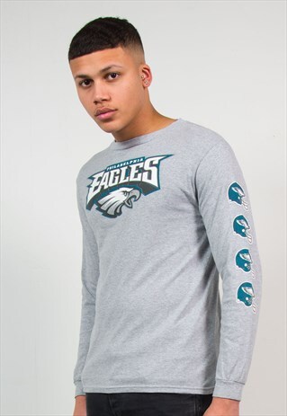 NFL PHILADELPHIA EAGLES GREY LONG SLEEVE T-SHIRT