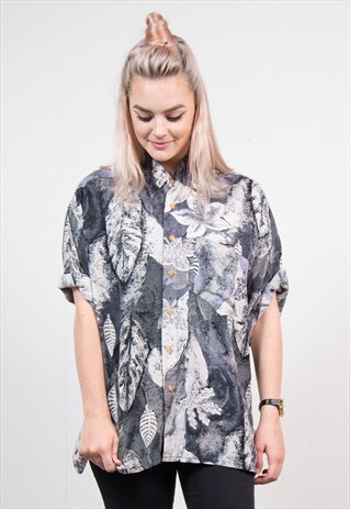 VINTAGE 90'S GREY OVERSIZE FESTIVAL SHIRT