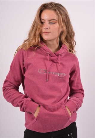 VINTAGE CHAMPION HOODIE JUMPER PURPLE