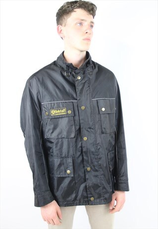 VINTAGE BELSTAFF BLACK LINED JACKET
