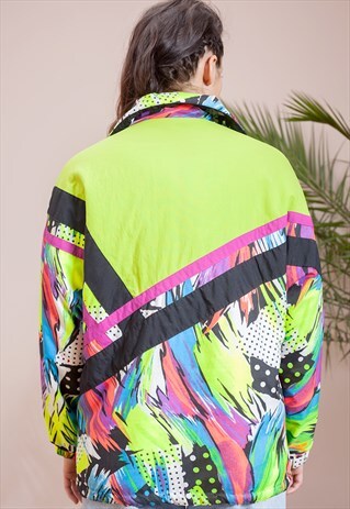 VINTAGE 80S / EARLY 90S VERY WARM, PRINTED JACKET