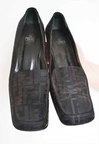 VTG FENDI ZUCCA MONOGRAM HEELS SHOES