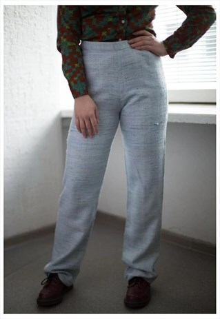 VINTAGE 90'S LIGHT BLUE STRAIGHT TROUSERS