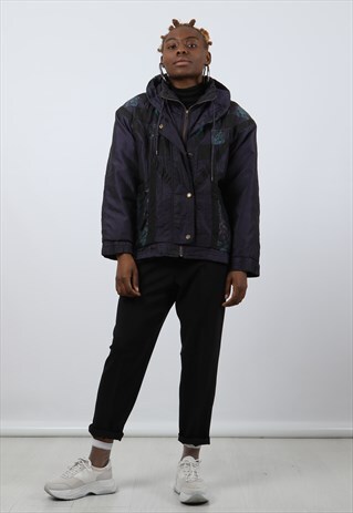 VINTAGE SMALL PURPLE PADDED JACKET