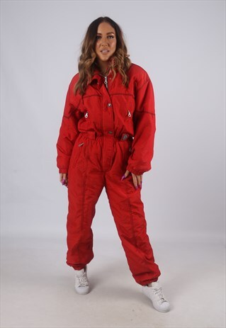 VINTAGE FULL SKI SUIT SNOW SPORTS UK 12 M (K2C)