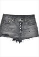 Vintage Levi's Black Denim Shorts - W33 L2