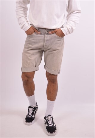 VINTAGE LEVI'S 501 DENIM SHORTS GREY