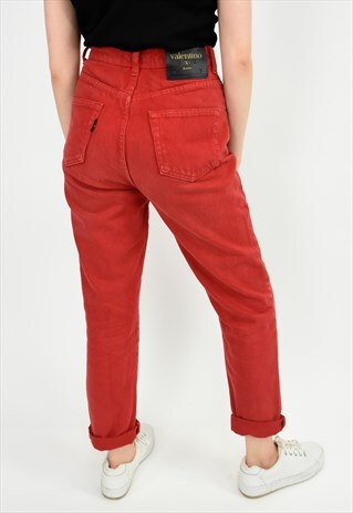 LUSH RED VALENTINO HIGH WAISTED JEANS