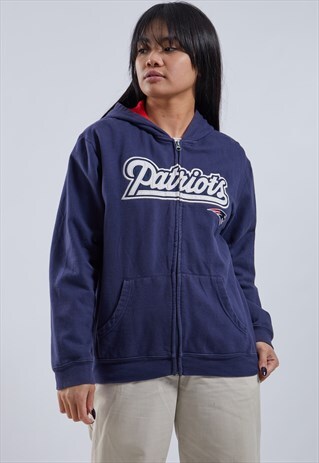 VINTAGE NFL PATRIOTS ZIP-UP HOODIE