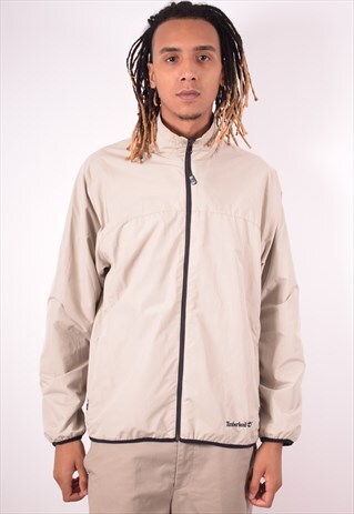 TIMBERLAND MENS VINTAGE REVERSIBLE JACKET LARGE KHAKI 90S