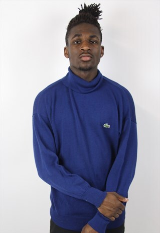 VINTAGE LACOSTE POLO NECK JUMPER