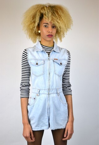 VINTAGE 90'S DENIM PLAYSUIT
