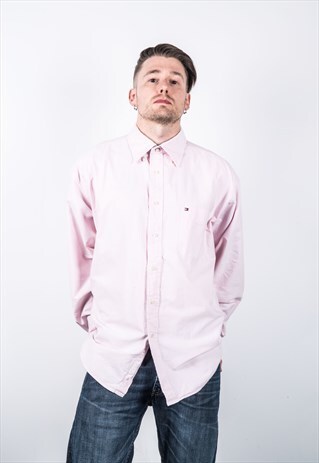 TOMMY HILFIGER VINTAGE 1990S PINK SHIRT