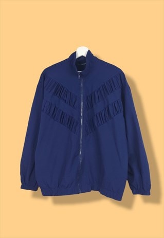 VINTAGE TRACK JACKET IN BLUE L