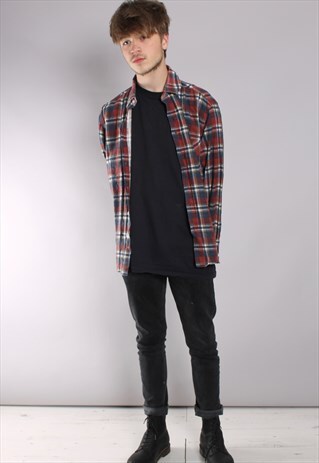 VINTAGE CHECK FLANNEL SHIRT