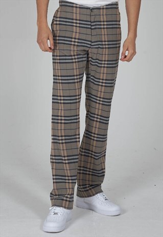 RARE VINTAGE 90'S BURBERRY NOVA PRINT TROUSERS