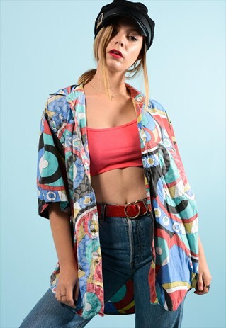 VINTAGE ABSTRACT PATTERN SHIRT
