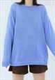 90s Vintage Blue Jumper (Size L)
