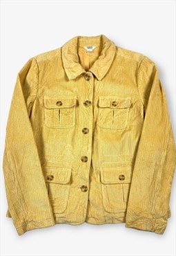 Vintage Corduroy Safari Jacket Sand Yellow Small BV15515