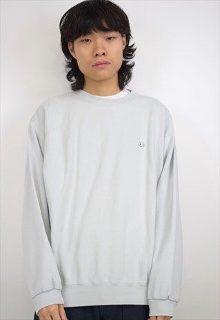 VINTAGE 90S CHAMPION LIGHT GREY SWEATSHIRT